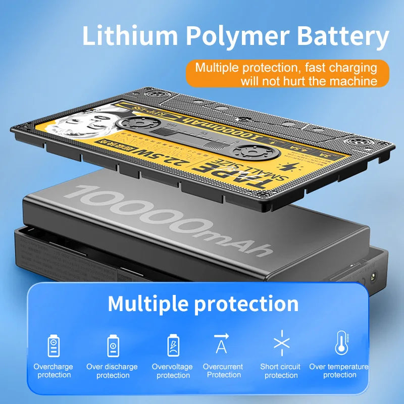 Cassette 10000mAh Power Bank