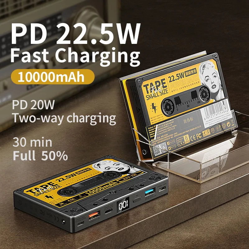 Cassette 10000mAh Power Bank